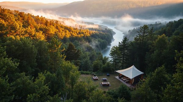 Options de camping haut de gamme en Ardèche au milieu de la nature